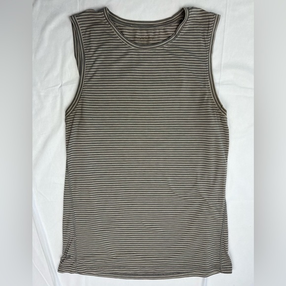 MANDUKA | Yoga Tank Top | Men’s Medium | Striped - Picture 1 of 2